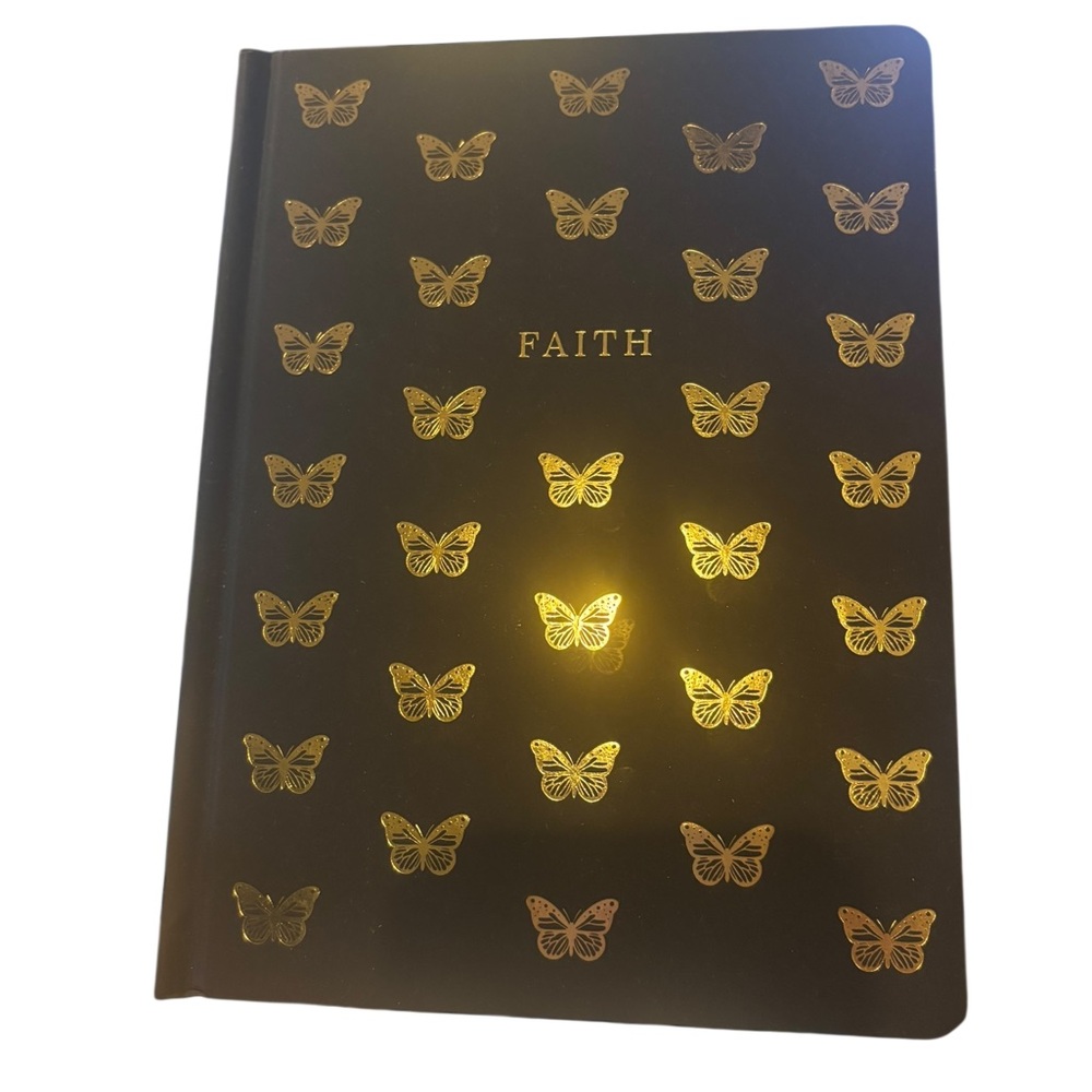 Black and Gold Butterfly Journal